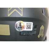 Lawrence Taylor Autographed NFL HOF 25 STS Mini Helmet Beckett Witness 55060