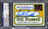 Bill Russell Signed Reggie Jackson's Mr. October's Promo Card Auto 10! PSA Slab