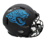 Travis Hunter Signed Jacksonville Jaguars Speed Authentic Eclipse NFL Helmet