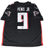 MICHAEL PENIX JR AUTOGRAPHED ATLANTA FALCONS #9 BLACK NIKE JERSEY BECKETT