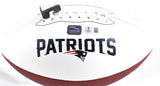 Christian Gonzalez Autographed New England Patriots Logo Football-Beckett W Holo