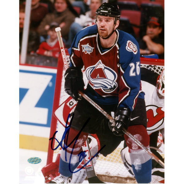 Stephane Yelle Autographed Colorado Avalanche 8x10 Photo Mounted Memories 51525