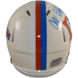 JK Dobbins Autogrraphed/Signed Denver Broncos Retro Mini Helmet JSA 57170