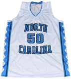 TYLER HANSBROUGH SIGNED NORTH CAROLINA TAR HEELS #50 WHITE JERSEY BECKETT