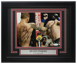 Dustin Poirier Signed Framed 8x10 UFC Photo Vs McGregor JSA