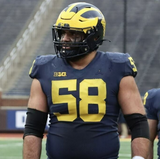 2023 National Champion Michigan Wolverines 35" x 43" Framed Jersey Signed by 11