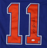 Mark Messier Signed Edmonton Oilers Jersey (JSA) 6xStanley Cup Champion / Center