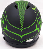 STEVE LARGENT AUTOGRAPHED SEAHAWKS ECLIPSE BLACK MINI HELMET HOF 95 MCS 211068