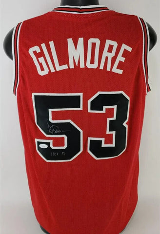Artis Gilmore Signed Bulls Jersey Inscribed HOF 11 (JSA COA) Chicago 1976-1982