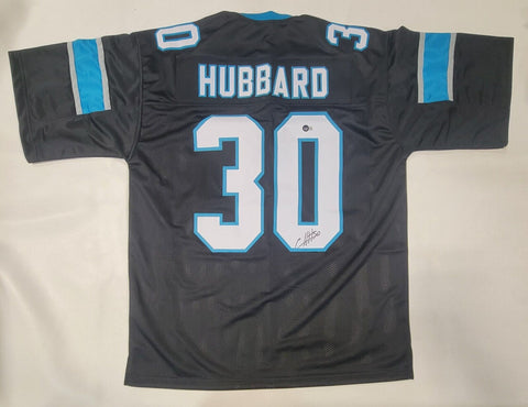 CHUBA HUBBARD AUTOGRAPHED SIGNED PRO STYLE XL JERSEY w/ BECKETT QR