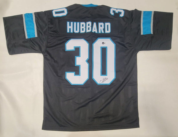 CHUBA HUBBARD AUTOGRAPHED SIGNED PRO STYLE XL JERSEY w/ BECKETT QR