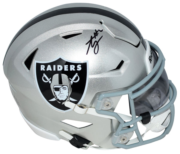 ASHTON JEANTY AUTOGRAPHED LAS VEGAS RAIDERS SPEEDFLEX MIDI HELMET BECKETT