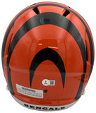 Ja'Marr Chase Autographed Cincinnati Bengals Full Size Replica Helmet Beckett