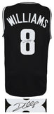 Deron Williams Signed Black Custom Basketball Jersey - (SCHWARTZ COA)