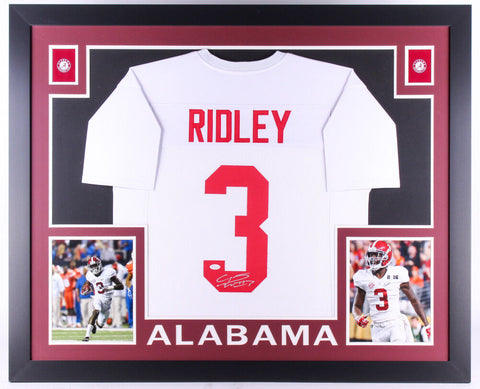 Calvin Ridley Signed Alabama Crimson Tide 35x43 Framed Jersey (JSA COA)