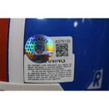 Floyd Little Autographed Denver Broncos VSR4 Replica Mini Helmet BAS 44123