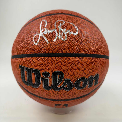 Autographed/Signed Larry Bird Boston Celtics Full Size Wilson Basketball JSA COA