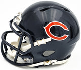 DJ MOORE AUTOGRAPHED CHICAGO BEARS BLUE SPEED MINI HELMET BECKETT WITNESS 224750