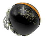 Chuck Noll/Ernie Stautner HOF Steelers Auto/Signed Mini Helmet JSA 201579