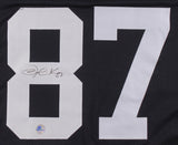 Jared Cook Signed Oakland Raiders Jersey (Pro Player Holo) 2018 Pro Bowl T.E.