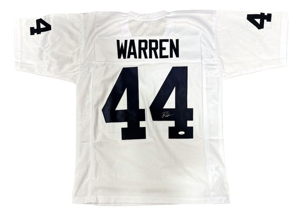 Tyler Warren Penn State Signed White Football Jersey JSA SD Hologram