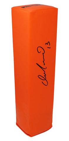 Dan Marino MIAMI DOLPHINS Signed Orange Endzone Football Pylon - SCHWARTZ COA