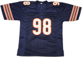 CHICAGO BEARS MONTEZ SWEAT AUTOGRAPHED SIGNED BLUE JERSEY JSA STOCK #233377
