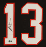 Mike Evans Signed Tampa Bay Buccaneers 35 x 43 Framed Throwback Jersey (Beckett)