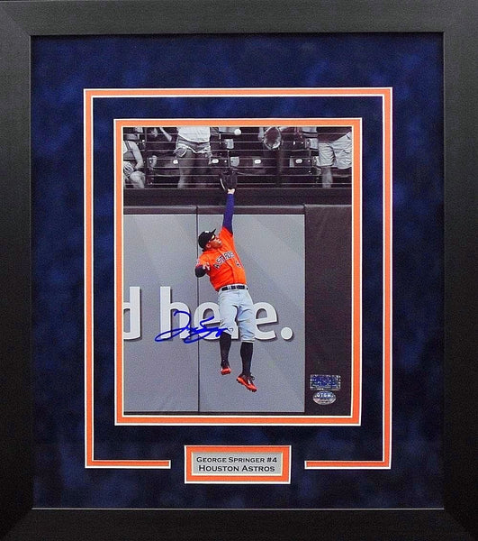 GEORGE SPRINGER AUTOGRAPHED HOUSTON ASTROS 8x10 FRAMED PHOTO COA