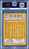 Giants Willie Mays Signed 1968 Topps #50 Card Graded 2, Auto 9! PSA/DNA Slabbed