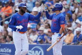 Luis Robert Signed New York Mets Jersey (Beckett) 2020 Gold Glove Center Fielder
