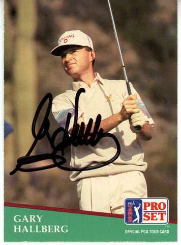Gary Hallberg Autographed 1991 Pro Set #29 Trading Card Beckett 44855