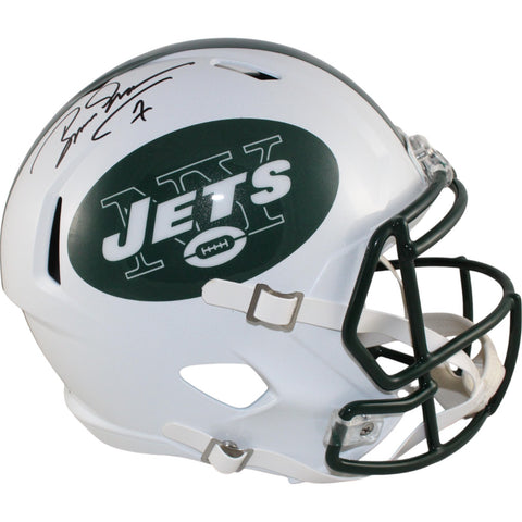 Boomer Esiason Autographed New York Jets F/S TB Helmet Beckett Witness 50931