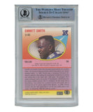 Emmitt Smith Autographed 1990 Fleer U-40 Card Grade 10 Auto Beckett 39436