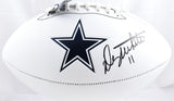 Danny White Autographed Dallas Cowboys Logo Football - Beckett W Hologram *Black
