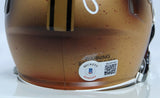 Roger Staubach Signed Navy Midshipmen 2019 Speed Mini Helmet -Beckett W Holo