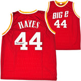 HOUSTON ROCKETS ELVIN HAYES AUTOGRAPHED SIGNED RED JERSEY JSA STOCK #215704