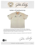 John Daly Authentic Signed Match Worn White Loudmouth Polo Shirt BAS #BK84745