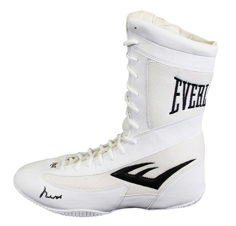 Muhammad Ali Signed White Everlast Boxing Shoe Size 13 Auto 10! PSA/DNA #4A54370