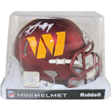 Frankie Luvu Autographed Washington Commanders Mini Helmet Beckett Witness 51709