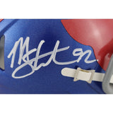 Michael Strahan Autographed New York Giants 24 Alt Mini Helmet Beckett 49850
