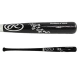 Daryl Strawberry Signed New York Yankees Rawlings Big Stick Black MLB Bat - Insc