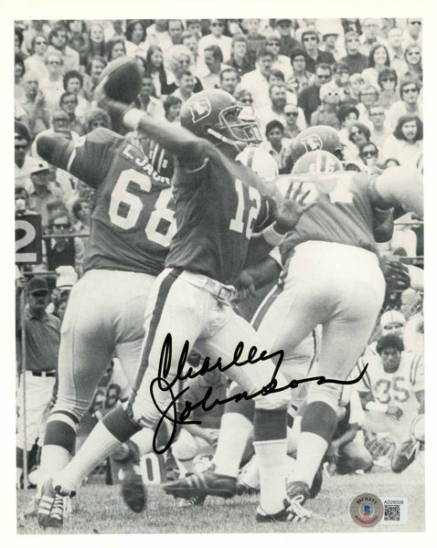 Charley Johnson Autographed Denver Broncos 8x10 Photo Beckett 51118