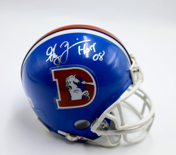 Gary Zimmerman Autographed & Inscribed Denver Broncos Mini Helmet | BAS COA