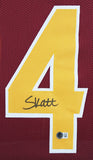 Arizona State Cameron Skattebo Signed Maroon Pro Style Framed Jersey BAS