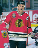 Steve Larmer Signed Chicago Blackhawks Logo Puck (JSA COA) 1983 Calder Trophy