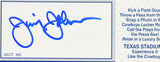 Jimmy Johnson Autographed Dallas Cowboys 1992 Season Ticket ID Card-Beckett Holo