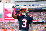 Demario Douglas Signed New England Patriots Jersey (Beckett) 2023 Draft Pick /WR