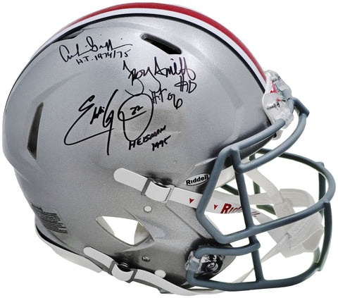 GRIFFIN, GEORGE & SMITH AUTOGRAPHED OHIO STATE FULL SIZE AUTH HELMET BECKETT