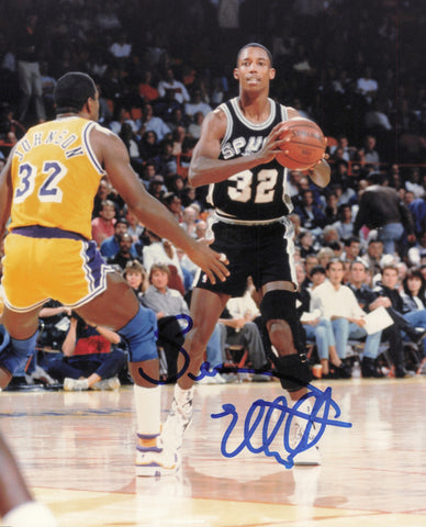 Sean Elliott Autographed Signed 8x10 Photo San Antonio Spurs SKU #245616